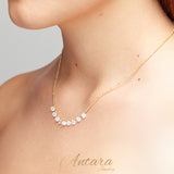 Collar de cristales facetados