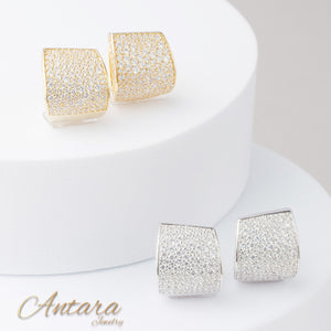 Aretes huggies micro pave