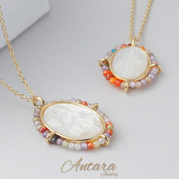 Collares Medallas Virgen Divina Misericordia