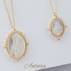 Collar Medalla Virgen Divina Misericordia