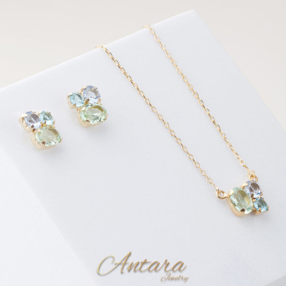 Set de cristales con dorado