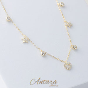 Collar dijes colgantes