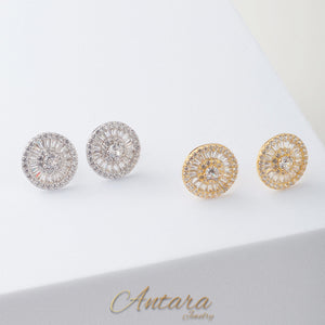 Aretes pegados de cristales