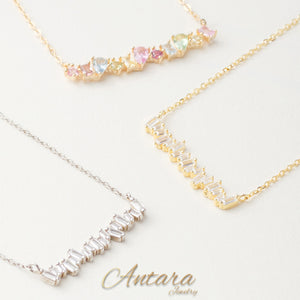 Collar de cristales multicolor