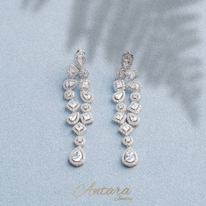 Aretes colgantes cristales topacio