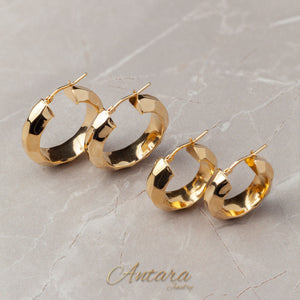 Aretes argollas con diseño