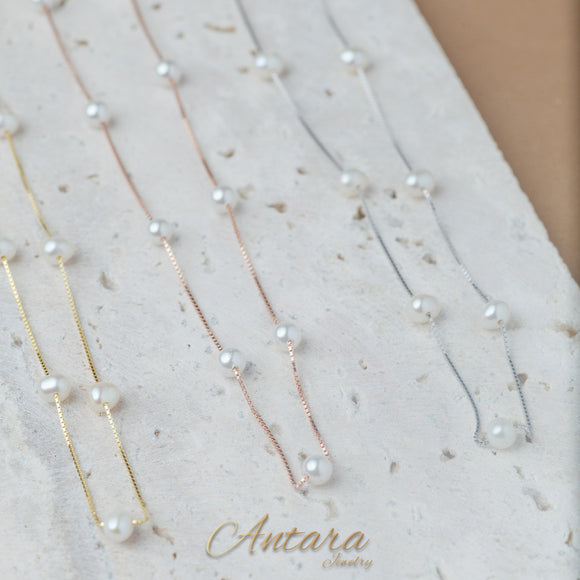 Collares  de perlas cutivadas