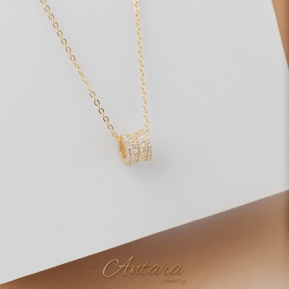 Collares de dije barril con cristales