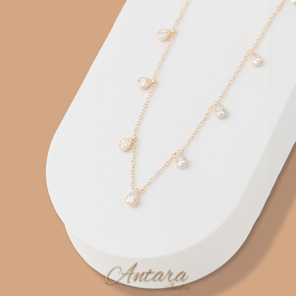 Collar dijes colgantes de cristal