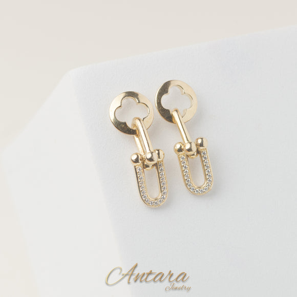 Aretes largos de eslabón