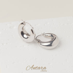 Aretes argollas lisas