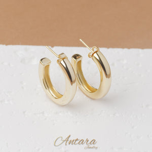 Aretes argollas lisas
