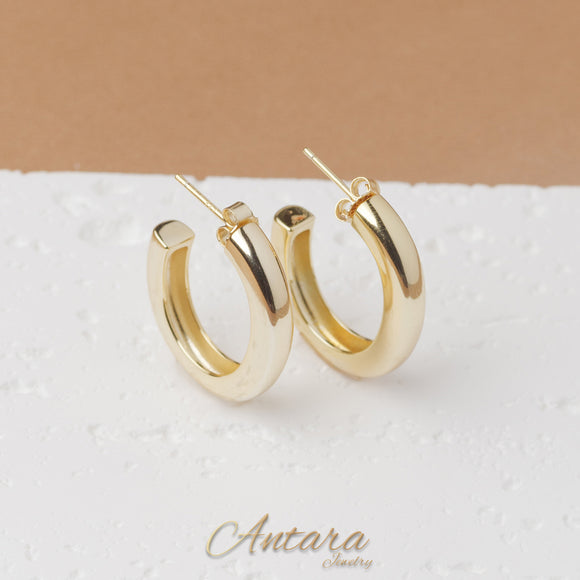 Aretes argollas lisas