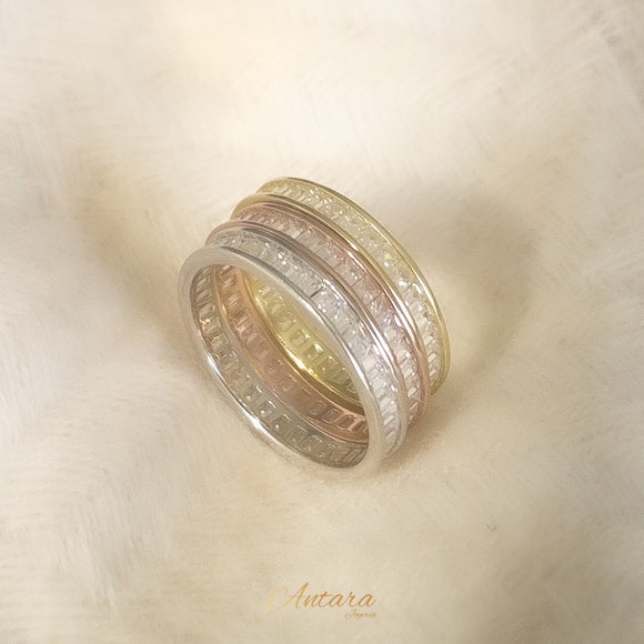 Set anillos baguette