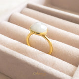 Anillo ajustable cristal  moonstone