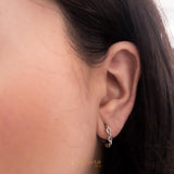 Aretes argollas estilo cadena