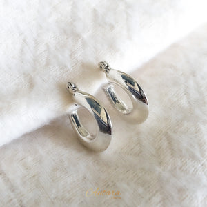 Aretes argollas Plata Peruana