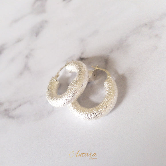 Aretes argollas Plata 925