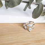 Anillo ajustable cristal topacio